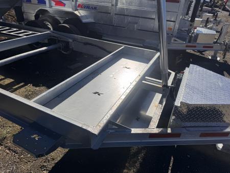 New 2027 K-Trail 82"X16 14K Galvanized Dump Trailer w/ HYDRO JACK ,Ramps, Tarp and Spare Tire & Mesh Sides Dump Trailer