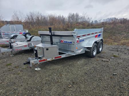 New 2026 K-Trail 6X10 RS 10K Galvanized Dump Trailer w/ Ramps,Tarp Kit, Tool Tray and Spare Tire Dump Trailer