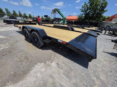 New 2027 Rice Trailers FMC8220 Car / Racing Trailer 82X20 car hauler Slide in Ramps Dove Tail