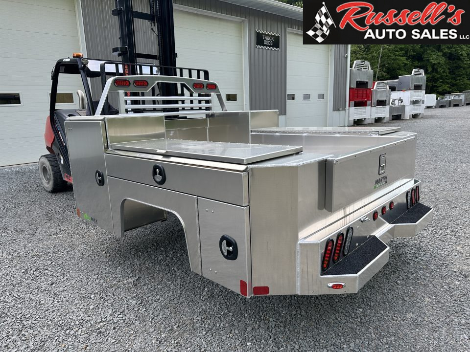 New Martin Truck Bodies Aluminum Gooseneck Service Body DRW 8' SMOOTH APPEARANCE Gooseneck Bodies