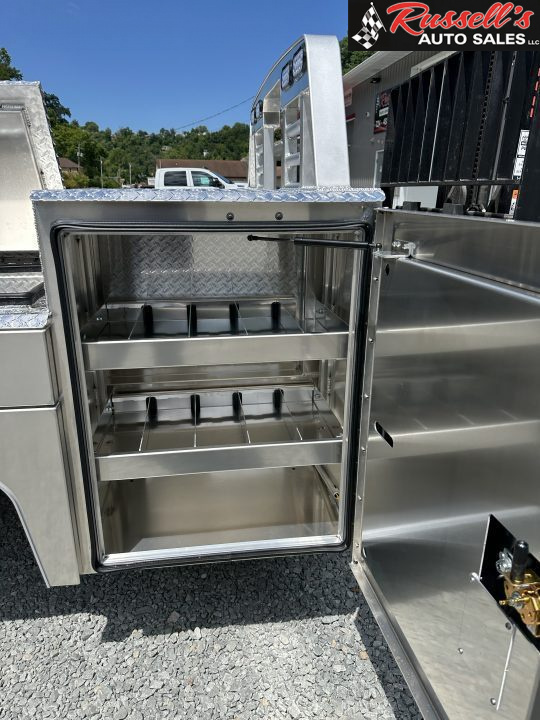 New Martin Truck Bodies Aluminum Gooseneck Service Body DRW 8' Diamond Tread * Clear Lens * Back Window CutOut Gooseneck Bodies