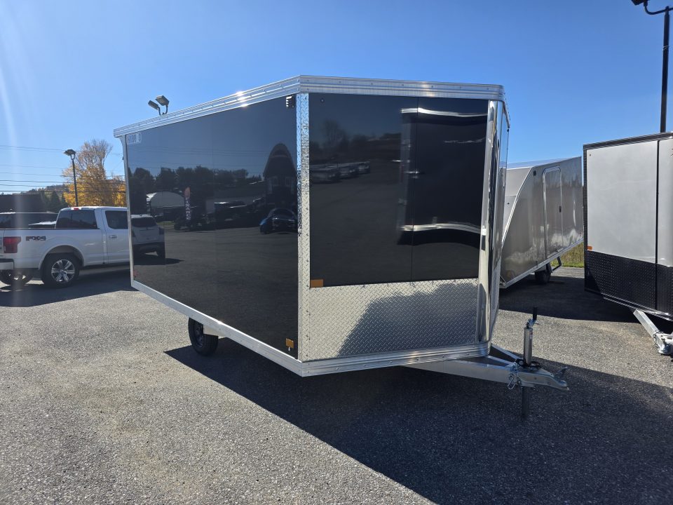 New 2027 SnoPro Trailers 101X14 HYBRID 2.0 w/ 9" EXTRA HEIGHT,REAR CANOPY w/LIGHTS, MATS & GUIDES Snowmobile Trailer
