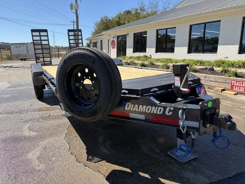 New 2027 Diamond C 82x20' Equipment, 24" Dovetail, Extra Wide Flip Ramps LPX210