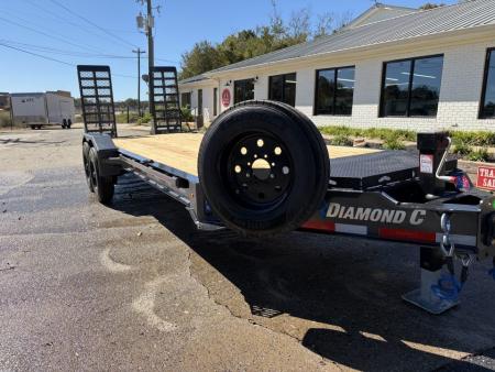 New 2027 Diamond C 82x20' Equipment, 24" Dovetail, Extra Wide Flip Ramps LPX210