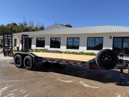 New 2027 Diamond C 82x20' Equipment, 24  Dovetail, Extra Wide Flip Ramps LPX210