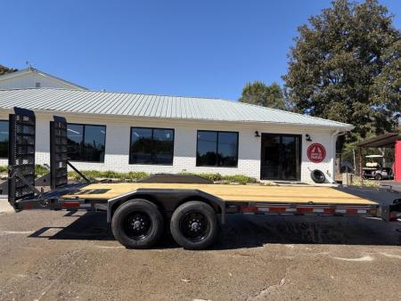 New 2027 Diamond C 82x20' Equipment, 24" Dovetail, Extra Wide Flip Ramps LPX210