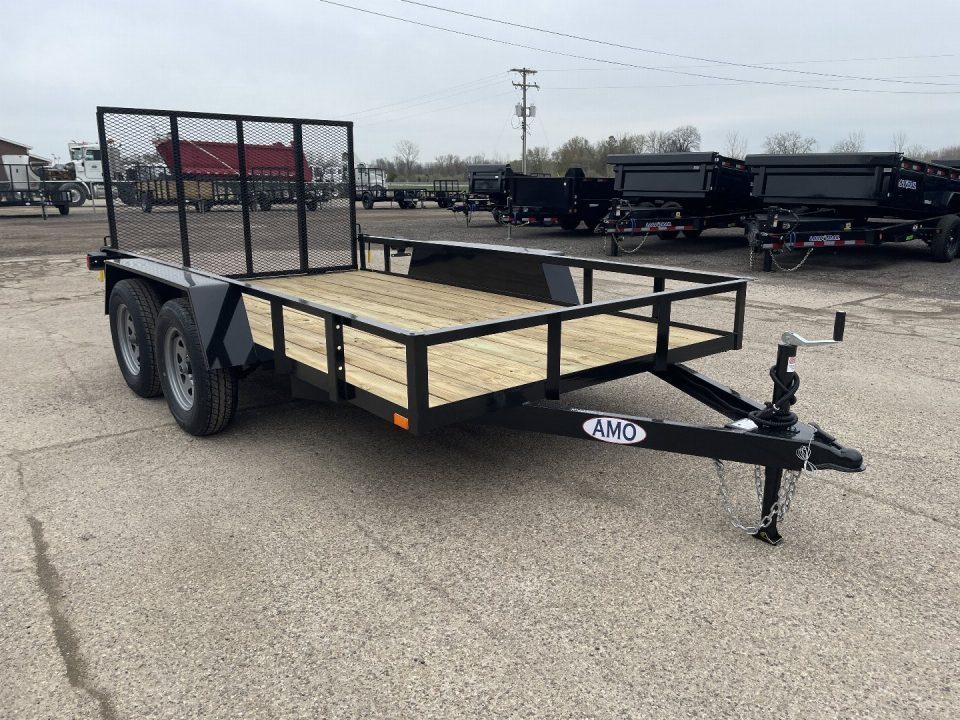 New 2027 AMO 76x12 TA2 Low Side 7K Landscape Trailer