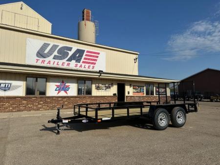 New 2027 AMO 76x14 TA1 Low Side 7K Landscape Trailer