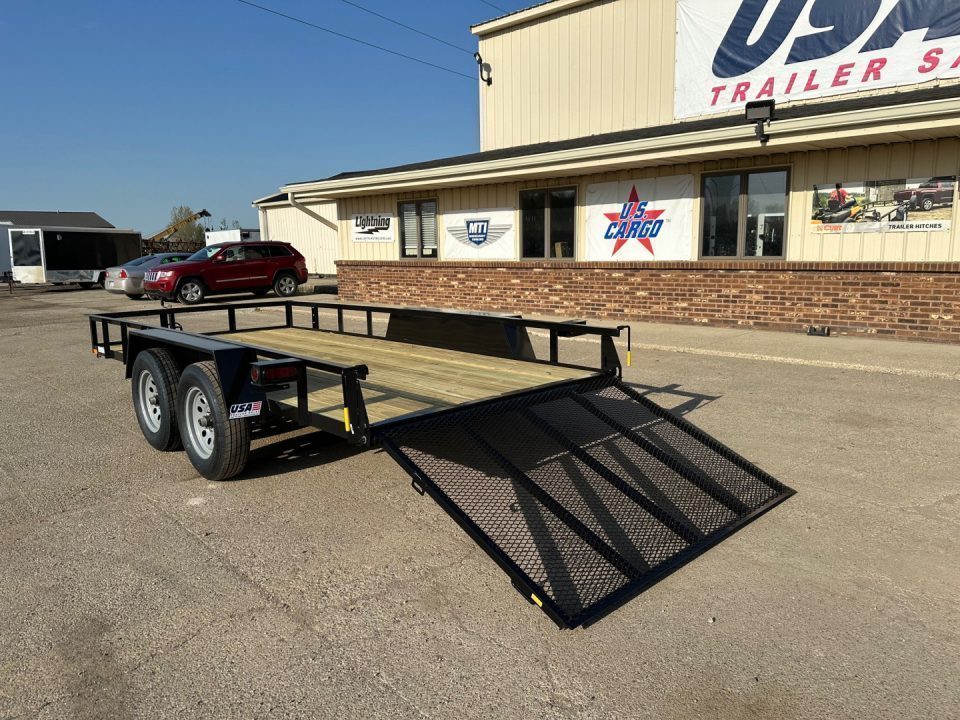 New 2027 AMO 76x14 TA1 Low Side 7K Landscape Trailer