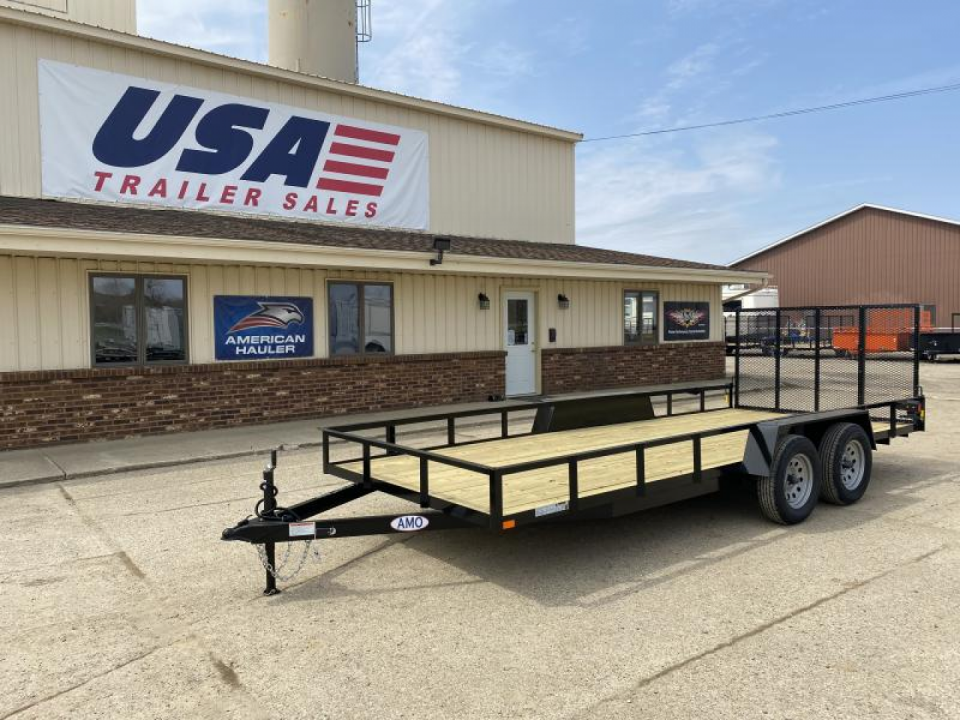 New 2027 AMO 82x18 TA2 Low Side 7K Landscape Trailer