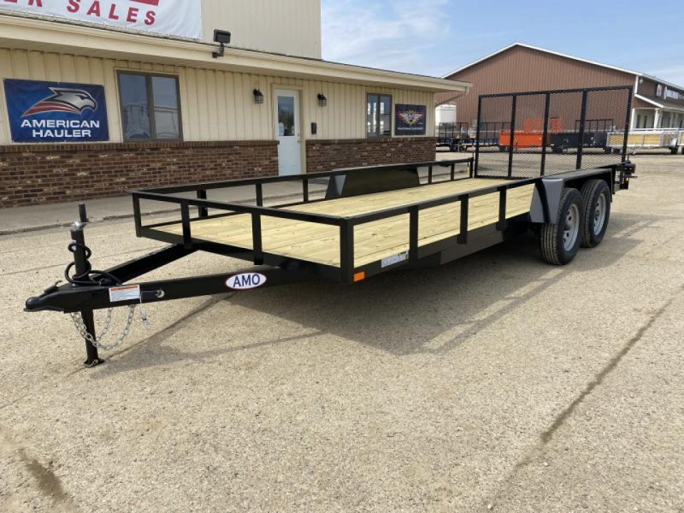 New 2027 AMO 82x18 TA2 Low Side 7K Landscape Trailer