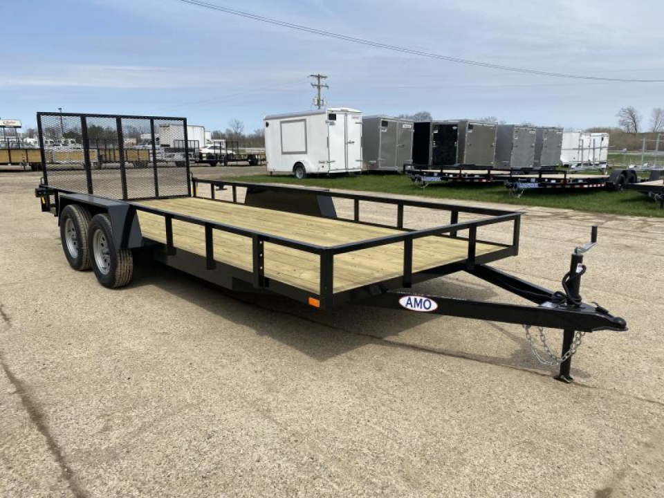 New 2027 AMO 82x18 TA2 Low Side 7K Landscape Trailer