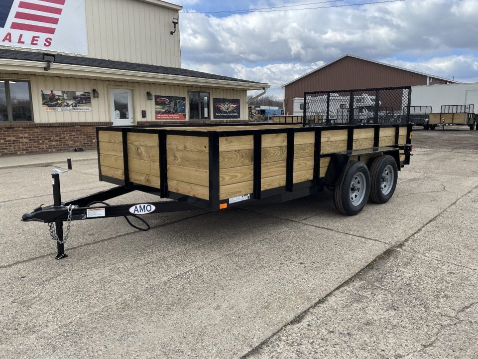 New 2027 AMO 82X16 TA2 Woodside 7K Landscape Trailer