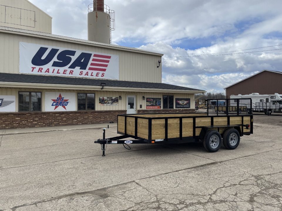 New 2027 AMO 82X16 TA2 Woodside 7K Landscape Trailer