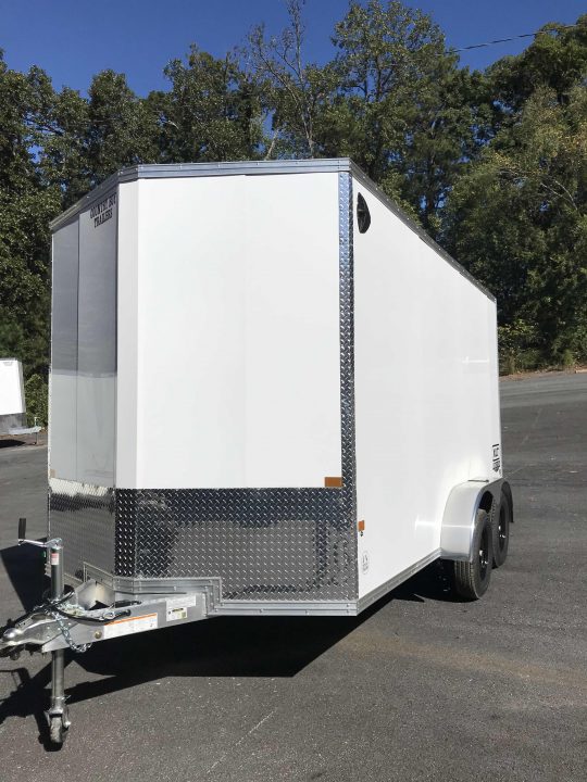 New 2027 ALCOM 7X14' Enclosed, 82" Height, All Aluminum