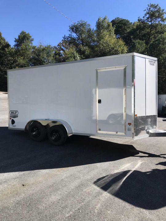 New 2027 All Aluminum 7'x16' Enclosed, 82" Height, 7K GVWR, ALCOM EZ HAUL