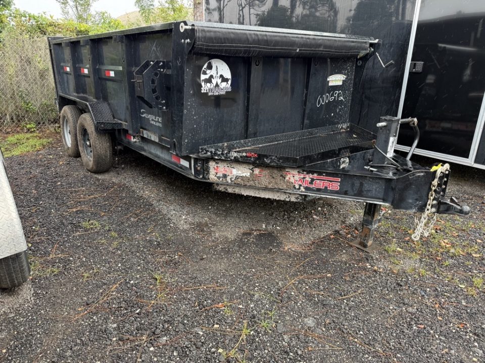Used 2026 ED Trailers 7 X 14 Dump Trailer Black with 2' Sides Dump Trailer