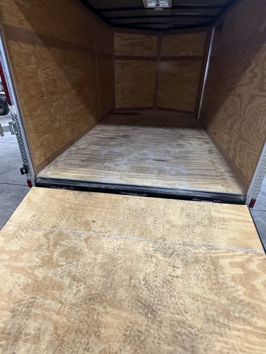 Used 2025 Cynergy Cargo 7X12 Silver Enclosed Cargo Trailer Tandem Axle with 7000 Capacity Cargo / Enclosed Trailer
