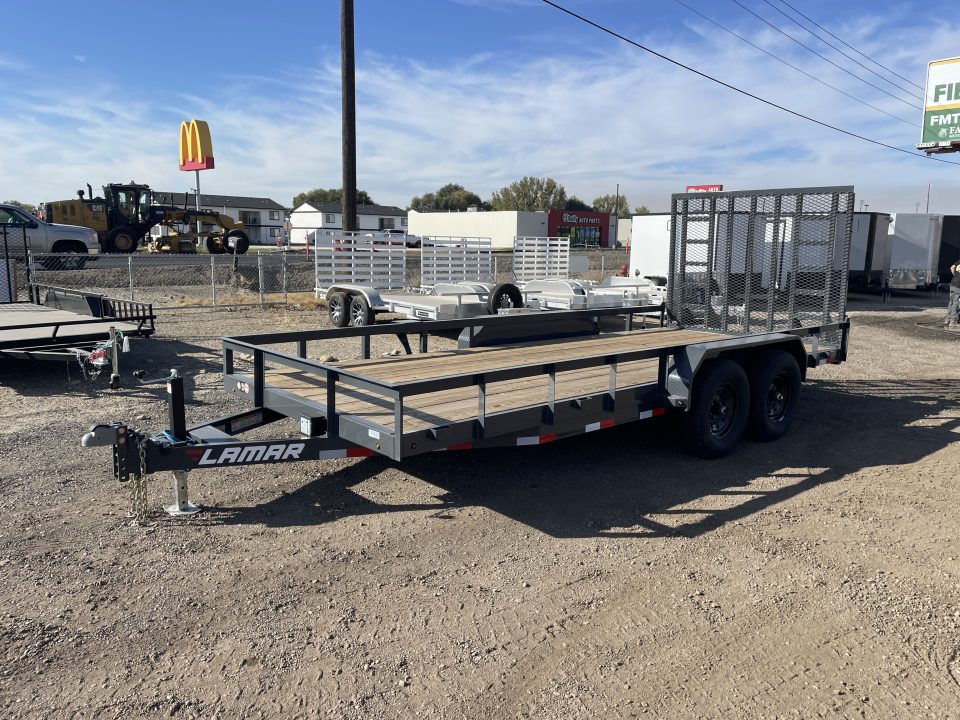 New 2027 Lamar 7x18 10k Landscape Utility Trailer