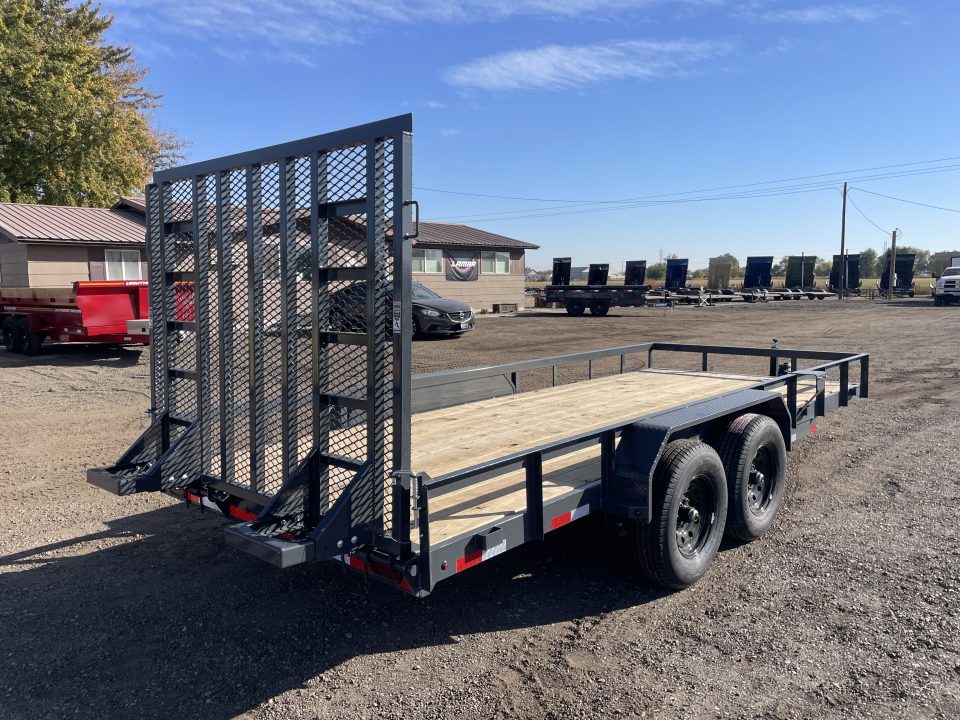 New 2027 Lamar 7x18 10k Landscape Utility Trailer