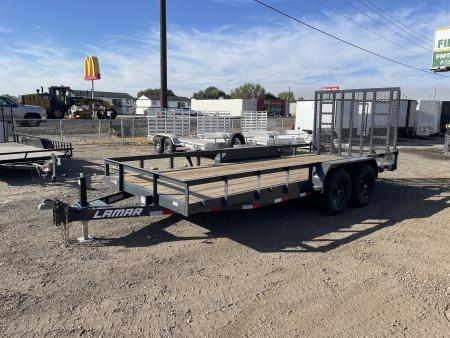 New 2027 Lamar 7x18 10k Landscape Utility Trailer