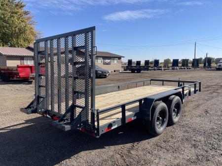 New 2027 Lamar 7x18 10k Landscape Utility Trailer