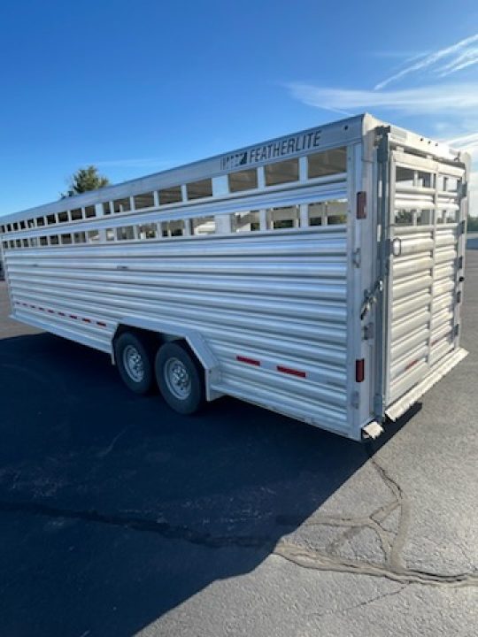 Used 2024 Featherlite 7.5x26 model 8127 Stock Trailer