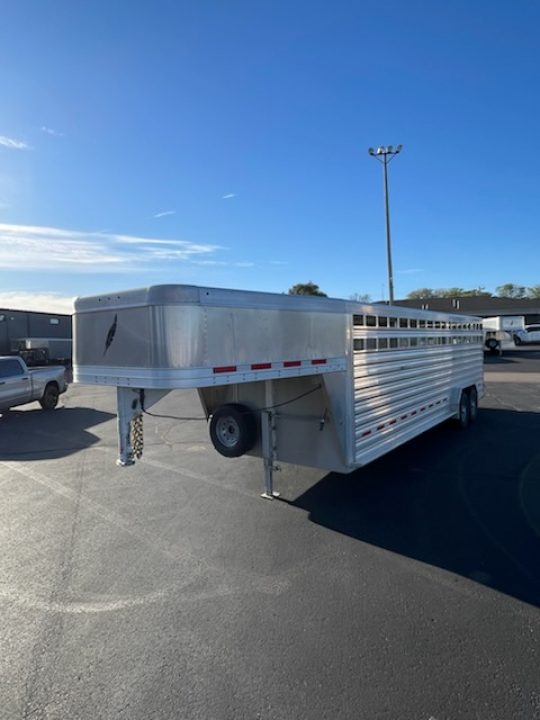 Used 2024 Featherlite 7.5x26 model 8127 Stock Trailer