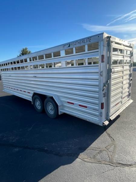 Used 2024 Featherlite 7.5x26 model 8127 Stock Trailer