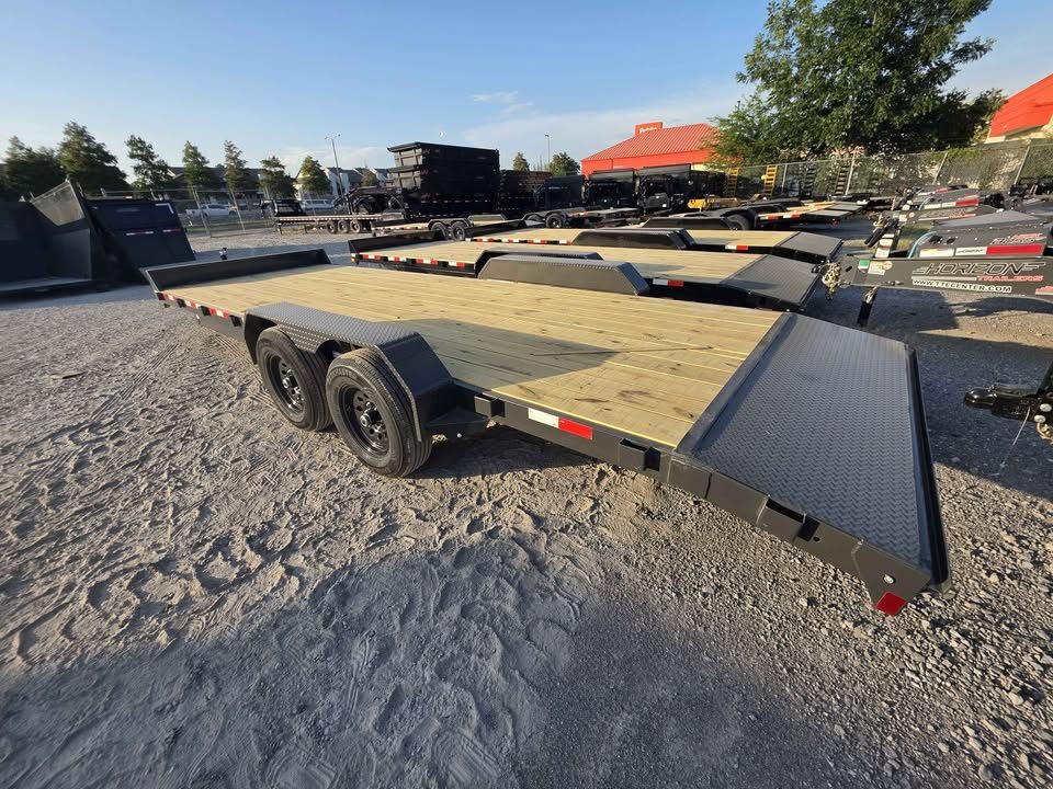 New 2027 Rice Trailers FMC8222 Car / Racing Trailer 82x22' Slide in Ramps Dove Tail