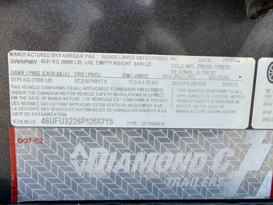 Used 2023 Diamond C Trailers MVC207 Car Hauler