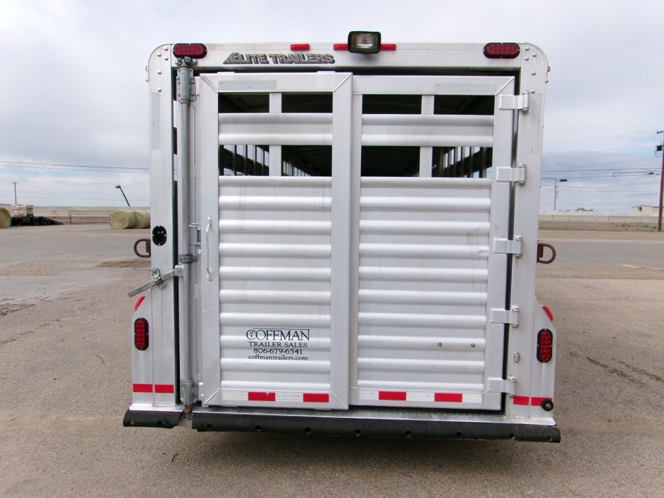 Used 2015 Elite 7x32 Stock Trailer w/ WERM Floor