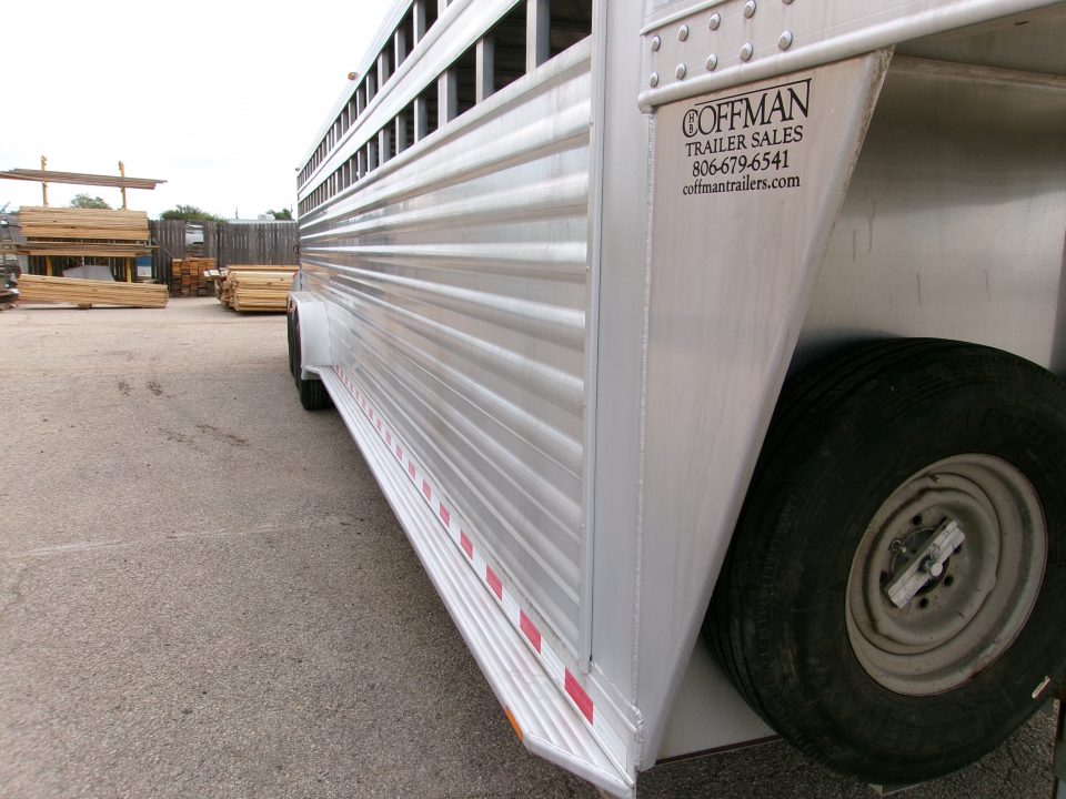 Used 2015 Elite 7x32 Stock Trailer w/ WERM Floor