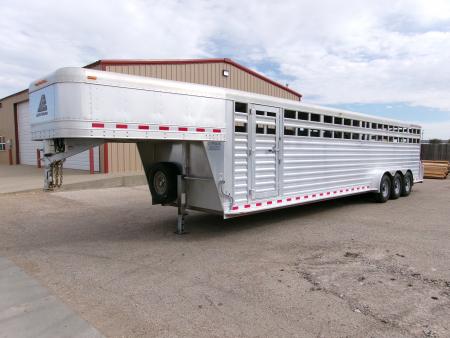 Used 2015 Elite 7x32 Stock Trailer w/ WERM Floor