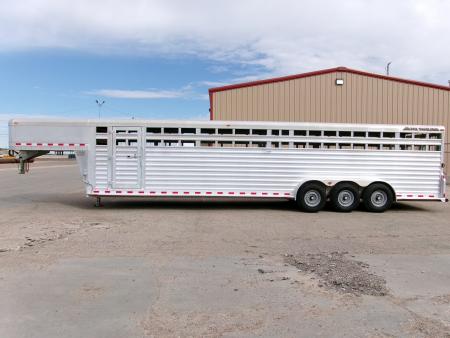 Used 2015 Elite 7x32 Stock Trailer w/ WERM Floor