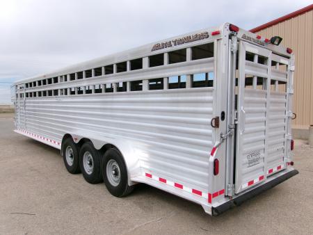 Used 2015 Elite 7x32 Stock Trailer w/ WERM Floor