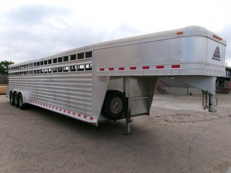Used 2015 Elite 7x32 Stock Trailer w/ WERM Floor
