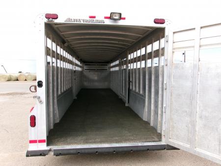 Used 2015 Elite 7x32 Stock Trailer w/ WERM Floor