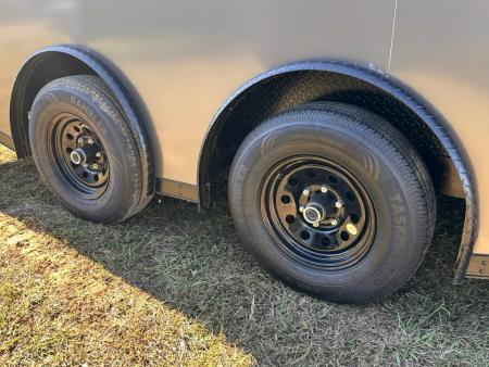 New 2026 8.5x18 Car Hauler- 5200LB Torsion Axle- Charcoal poly-Blackout- Enclosed Trailer