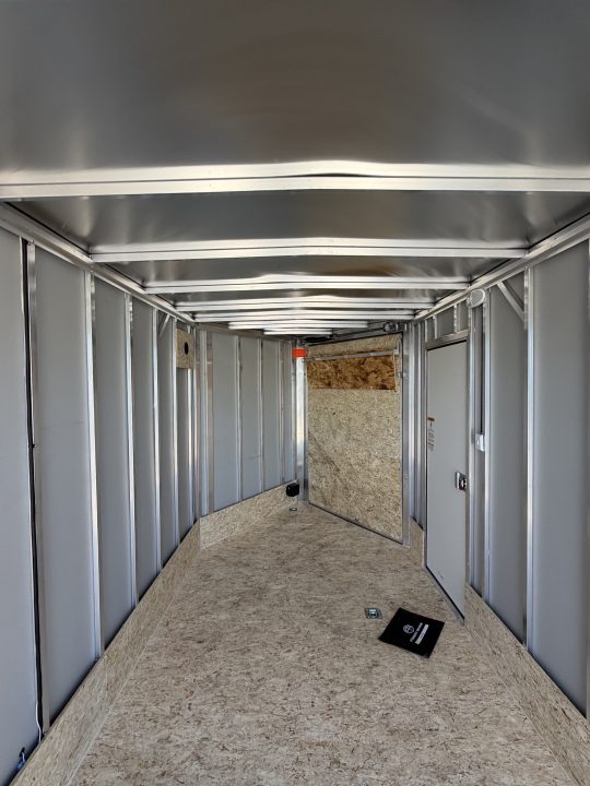 New 2027 7 X 19 Lightning 2 Place Enclosed Snowmobile Trailer Tandem Axle with 7ft Interior