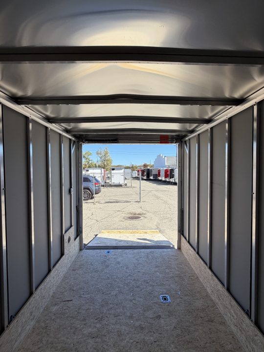 New 2027 7 X 19 Lightning 2 Place Enclosed Snowmobile Trailer Tandem Axle with 7ft Interior