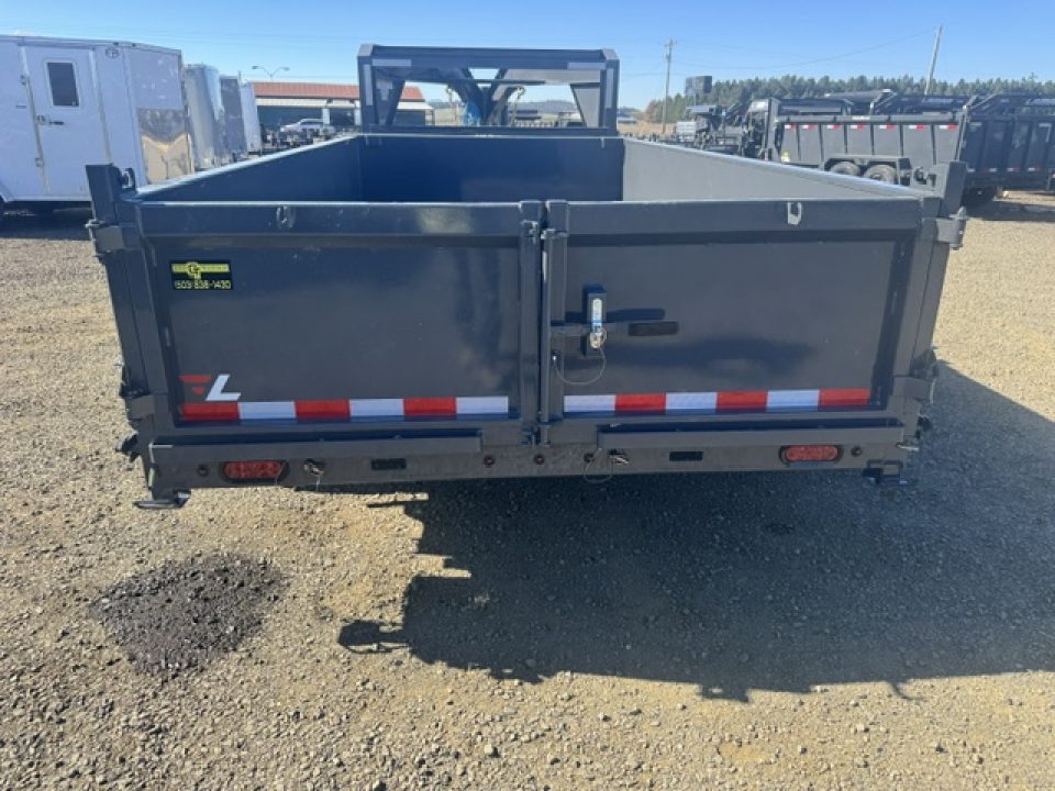 New 2027 LAMAR TRAILERS 83x14 14K DL27 Dump Trailer GOOSENECK 24" SIDES