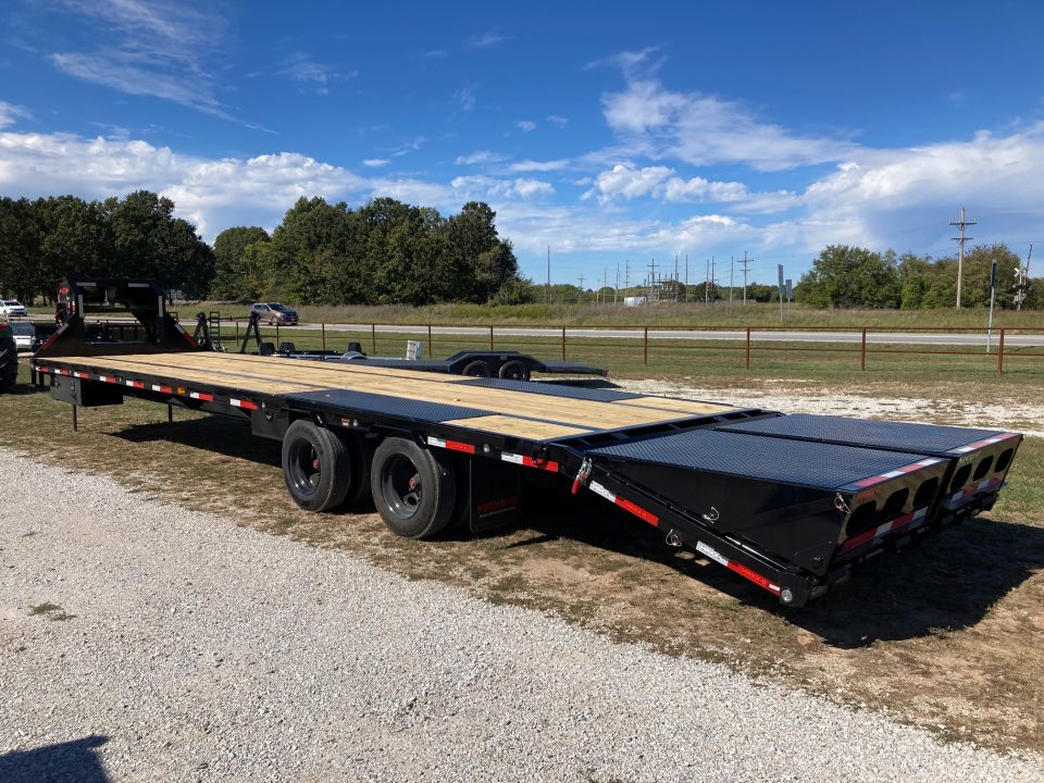 New 2027 MAXX-D 102x36 TANDEM 25.9K GN W/ MAX RAMPS, HYDROJACKS & DISC BRAKES Flatbed Trailer