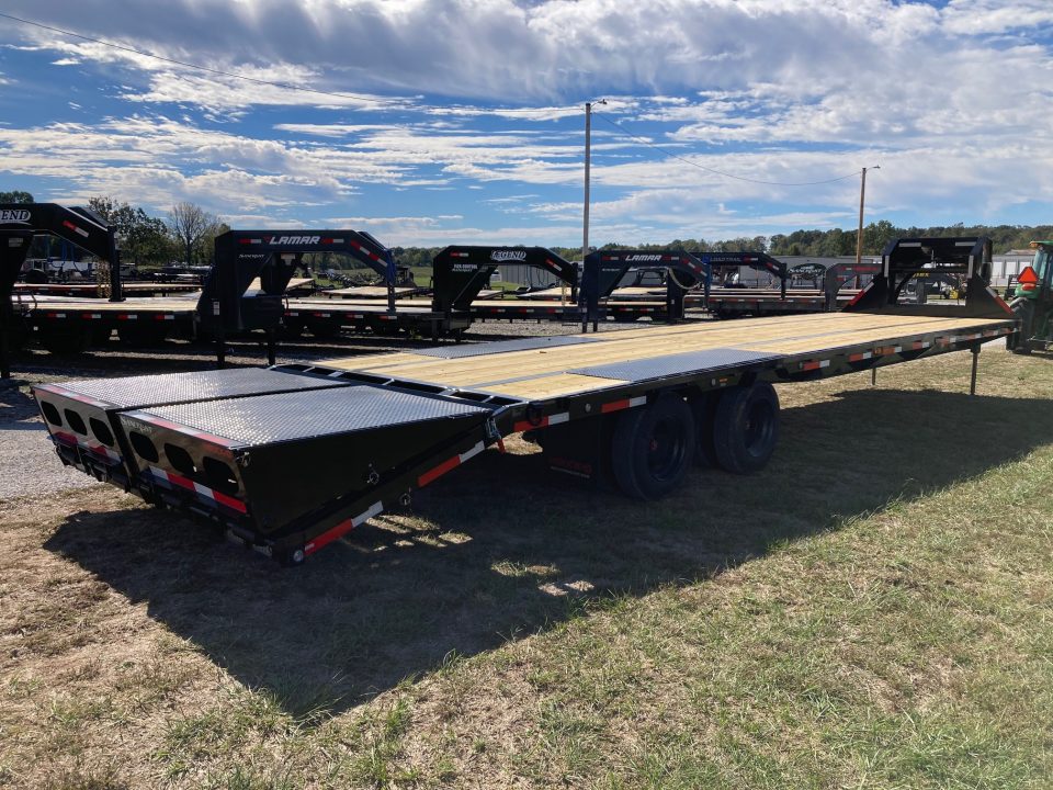 New 2027 MAXX-D 102x36 TANDEM 25.9K GN W/ MAX RAMPS, HYDROJACKS & DISC BRAKES Flatbed Trailer