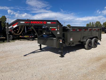 New 2027 MAXX-D 83X14 TANDEM 18K GN TELESCOPIC DUMP W/ 3' SIDES, 7 GA FLOOR, SLIDE IN RAMPS & WIRELESS REMOTE Dump Trailer