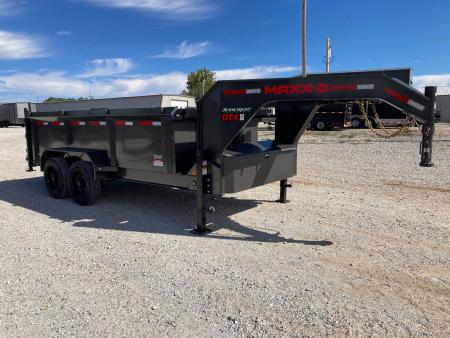 New 2027 MAXX-D 83X14 TANDEM 18K GN TELESCOPIC DUMP W/ 3' SIDES, 7 GA FLOOR, SLIDE IN RAMPS & WIRELESS REMOTE Dump Trailer