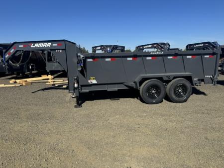 New 2027 LAMAR TRAILERS 83x14 14K DL27 Dump Trailer 36" SIDES GOOSENECK
