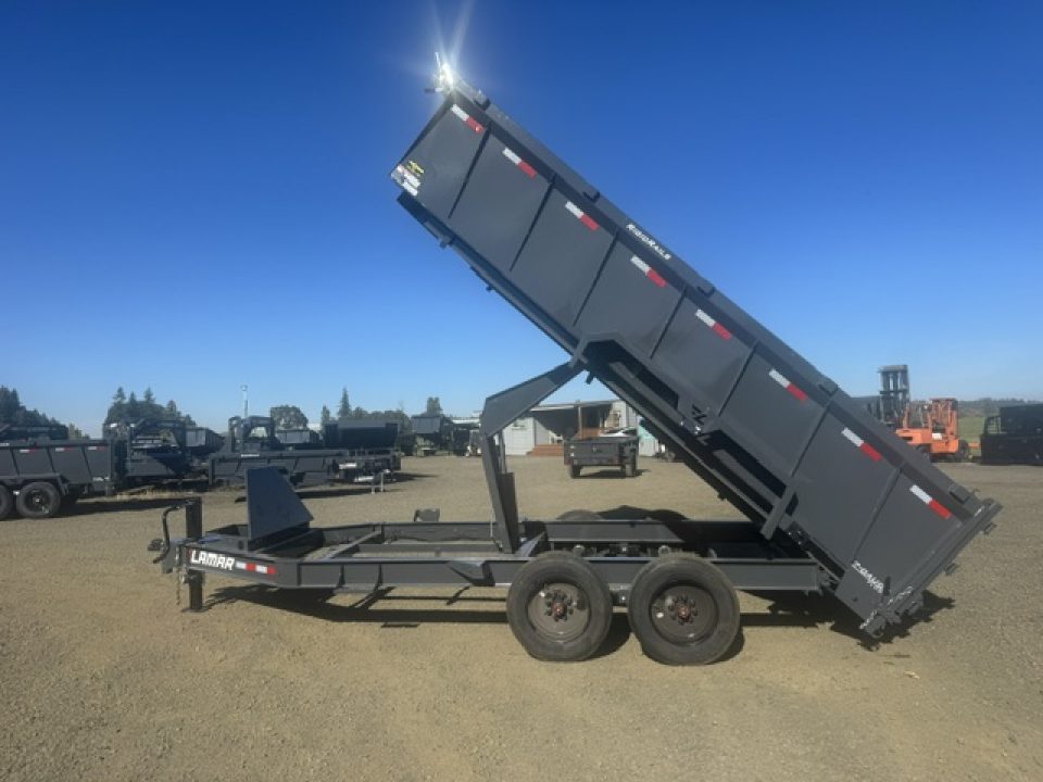 New 2027 LAMAR TRAILERS 83x16 16K DL28 Dump Trailer 36" SIDES