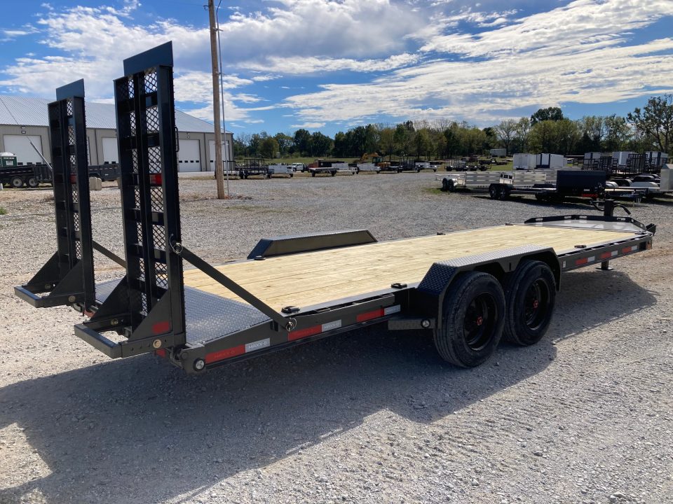 New 2027 MAXX-D 83X22 TANDEM 17.5K EQUIPMENT W/ 2' DOVE & STAND UP RAMPS Equipment Trailer