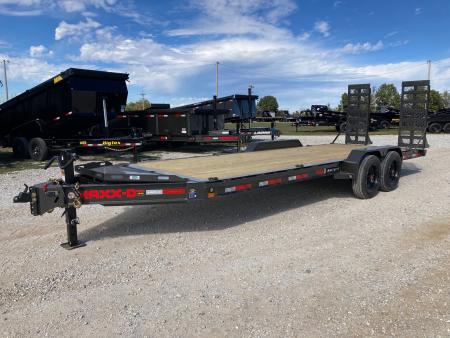 New 2027 MAXX-D 83X22 TANDEM 17.5K EQUIPMENT W/ 2' DOVE & STAND UP RAMPS Equipment Trailer